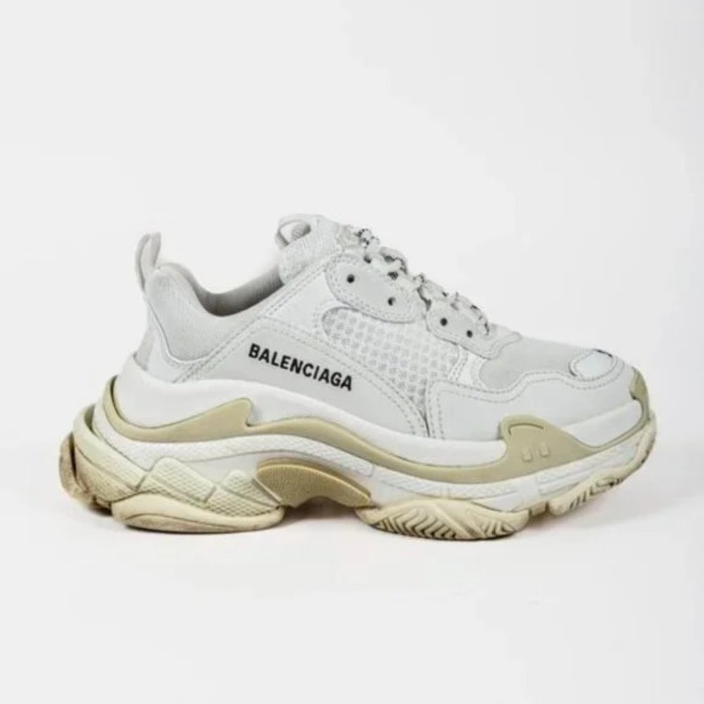 Balenciaga White Triple S Sneakers